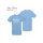 Shirt: sky blue + Aufdruck: wei