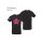 Shirt: schwarz + Aufdruck: pink
