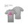 Shirt: sports grey + Aufdruck: pink