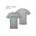 Shirt: sports grey + Aufdruck: grün