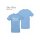 Shirt: sky blue + Aufdruck: wei