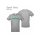 Shirt: sports grey + Aufdruck: grün