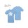 Shirt: sky blue + Aufdruck: wei