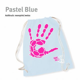 Turnbeutel Handball-Collection pastel blue