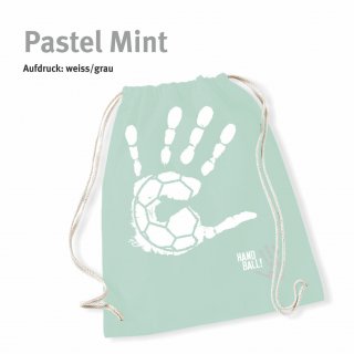 Turnbeutel Handball!-Collection pastel mint
