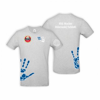 HSG WOS Kids HB T-Shirt ash/blau