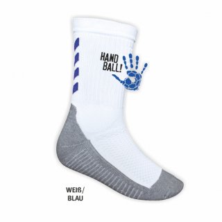 Hummelsocke Handball!-Collection wei/blau