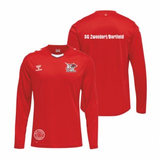 SG ZB hmlCORE XK Poly Jersey L/S Unisex true red