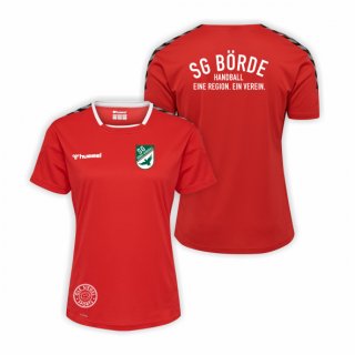SG Börde HML Authentic Poly Jersey S/S Kids true red