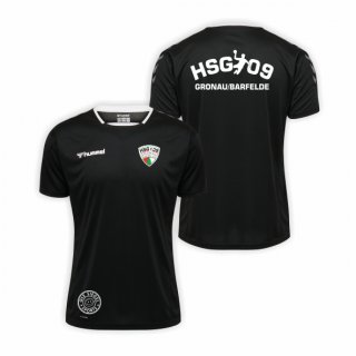 HSG09 HML Authentic Poly Jersey S/S Unisex black