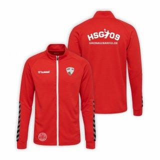 HSG09 HML Authentic Poly Zip Jacket Unisex true red