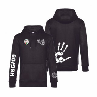 HSG09 Basic Hoodie Kids jet black/wei