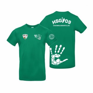 HSG09 Basic T-Shirt Kids kelly green/weiß