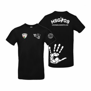 HSG09 Basic T-Shirt Unisex schwarz/weiß