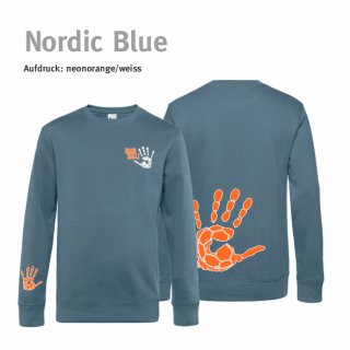 Sweater Unisex Handball!-Collection nordic blue
