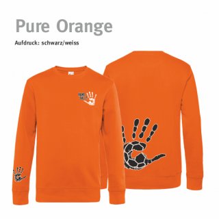 Sweater Unisex Handball!-Collection pure orange