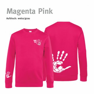 Sweater Unisex Handball!-Collection magenta pink