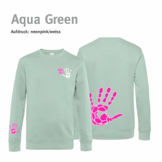 Sweater Unisex Handball!-Collection aqua green