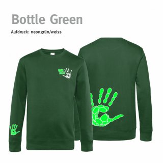 Sweater Unisex Handball!-Collection bottle green