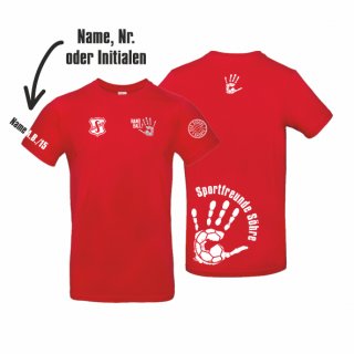 Sportfreunde Shre T-Shirt Kids rot 122/128 inkl. Name