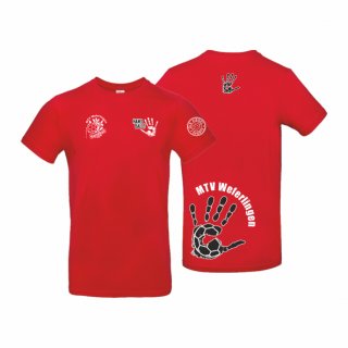 MTV Weferlingen Basic T-Shirt Unisex rot S ohne Zusatzaufdruck