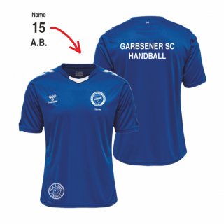 GSC hmlCORE XK Poly Jersey S/S Kids true blue 140 inkl. Name