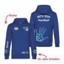 MTV Elze Handball Hoodie Kids royal/blau 152/164 inkl. Name
