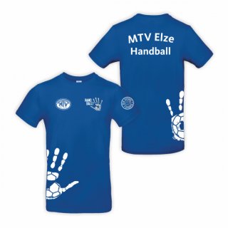 MTV Elze Handball T-Shirt Kids royal/wei 152/164 ohne Zusatzaufdruck