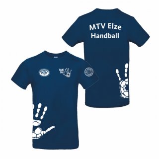 MTV Elze Handball T-Shirt Unisex navy blue/wei L ohne Zusatzaufdruck