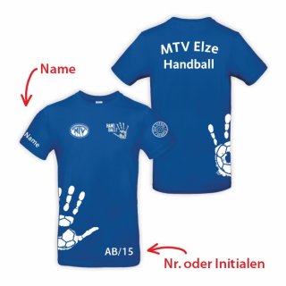 MTV Elze Handball T-Shirt Unisex royal/wei S inkl. Name
