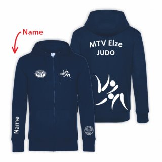 MTV Elze Judo Hoodie-Jacke Lady navy blue M inkl. Name