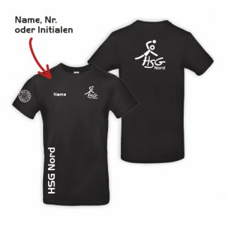 HSG Nord T-Shirt Unisex schwarz L inkl. Name