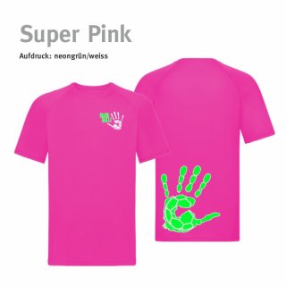 Trikot Handball!-Collection super pink XS (ca. 152/164) neongrn/weiss