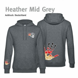 Hoodie Handball!-Collection Deutschland Unisex 3XL heather mid grey