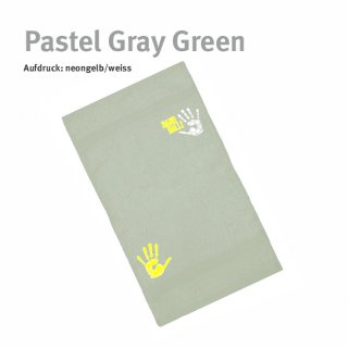 Gstetuch Handball!-Collection pastel gray green