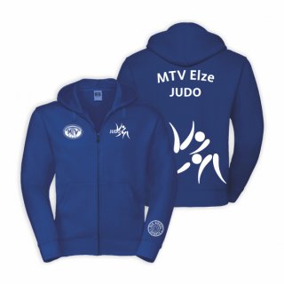 MTV Elze Judo Hoodie-Jacke Kids royal 122/128 ohne Zusatzaufdruck