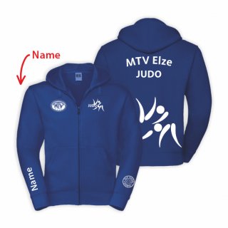 MTV Elze Judo Hoodie-Jacke Kids royal 152/164 inkl. Name