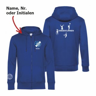 TSV Thiede Kinderturnen Hoodie-Jacke Unisex royal L inkl. Name oder Nr. oder Initialen