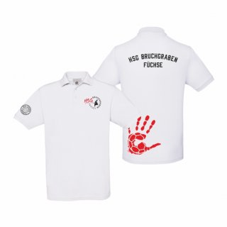 HSG Bruchgraben Füchse Basic Kids Poloshirt weiß