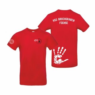 HSG Bruchgraben Fchse Basic T-Shirt Kids rot 134/146 ohne Zusatzaufdruck