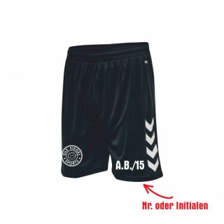 SG ZB hmlCORE XK Poly Shorts Kids black 140 inkl. Initialen oder Nr.