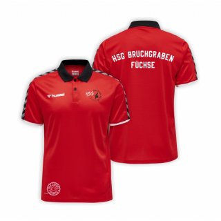 HSG Bruchgraben Füchse hml Authentic Functional Polo Lady true red