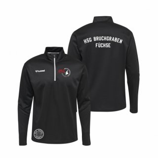 HSG Bruchgraben Füchse hml Authentic Half Zip Sweatshirt Unisex black