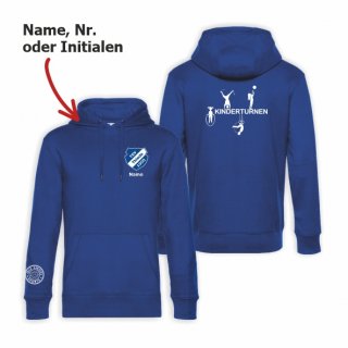 TSV Thiede Kinderturnen Hoodie Kids royal 98/104 inkl. Name oder Nr. oder Initialen