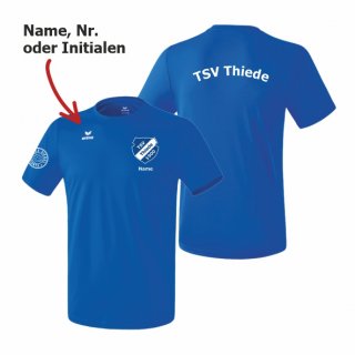 TSV Thiede Erima T-Shirt Unisex royal 3XL inkl. Name oder Nr. oder Initialen