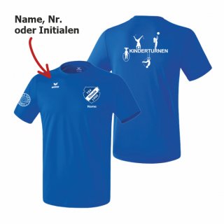 TSV Thiede Kinderturnen Erima T-Shirt Unisex royal L inkl. Name oder Nr. oder Initialen