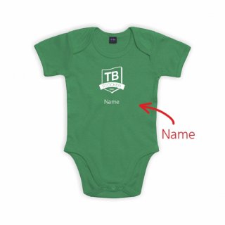 TB Stcken Baby-Body kelly green inkl. Name