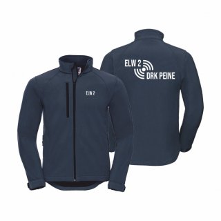 DRK ELW 2 Peine Softshelljacke Unisex french navy XS ohne Zusatzaufdruck