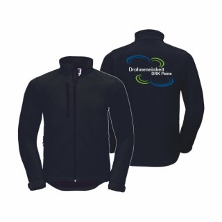 DRK Drohneneinheit Peine Softshelljacke Unisex schwarz 2XL ohne Zusatzaufdruck