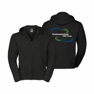 DRK Drohneneinheit Peine Hoodie-Jacke Unisex schwarz XS ohne Zusatzaufdruck